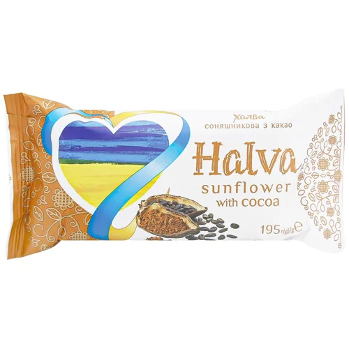 Халва Zolotoi Vek соняшникова з какао 195г