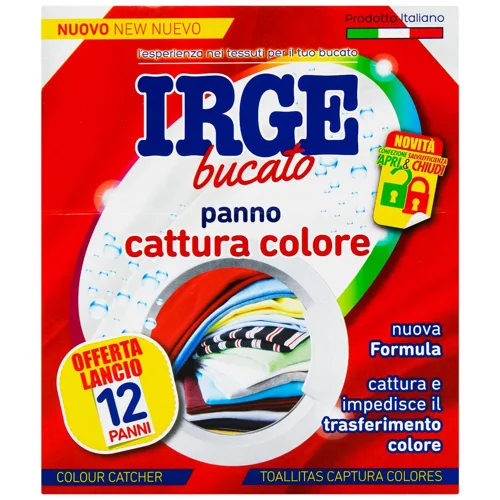 Серветка-пастка Irge для прання кольорових речей 12шт