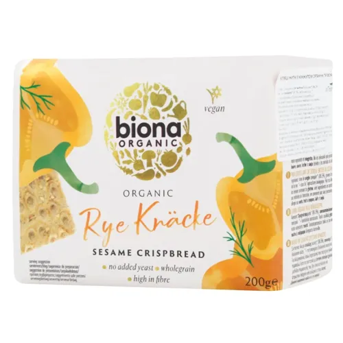 Хлібці Biona Organic житні з кунжутом органічні 200г