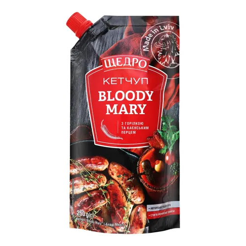 Кетчуп Bloody Mary Щедро д/п 250г