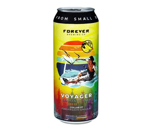 Пиво Forever Voyager світле нефільтроване 4,5% 0,5л