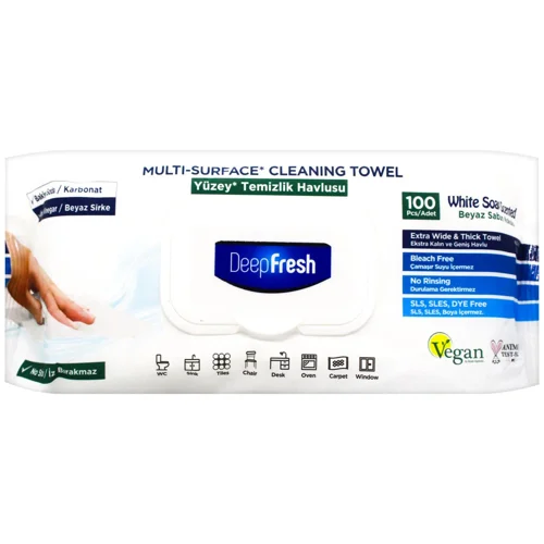 Серветки вологі Deep Fresh White Soap для очищення поверхонь 100шт