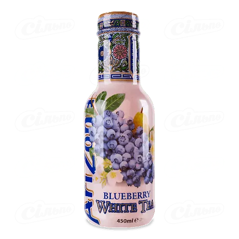 Чай холодний AriZona білий зі смаком чорниці, 0,45л