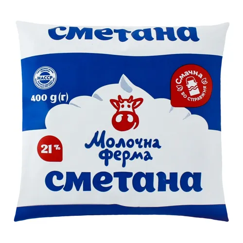 Сметана 21% Молочна ферма м/у 400г
