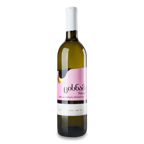 Вино Біле Сухе Rkatsiteli-Chardonnay В/Ґ, 0.75л, 12-13%