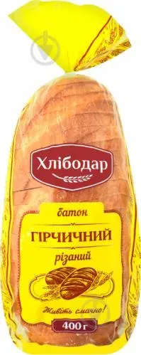 Гірчичний батон, різ., упак., 0,400