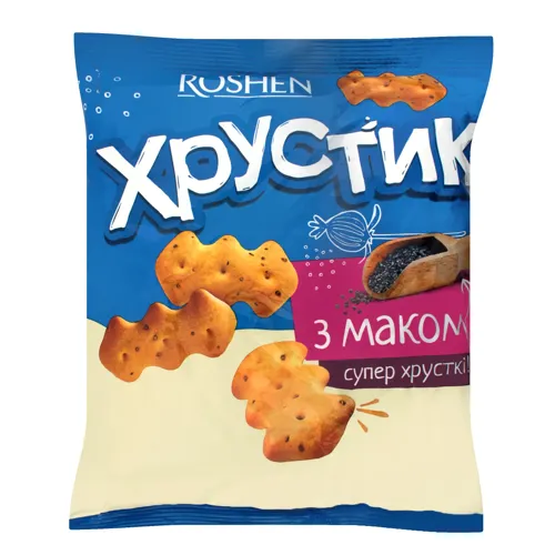 Крекер Хрустик з маком Roshen м/у 360г