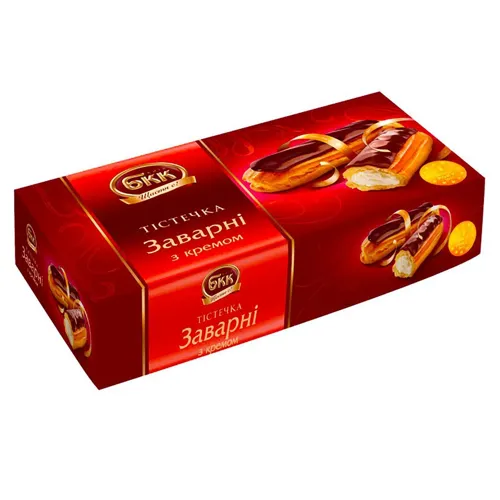 Тістечка БКК заварні з кремом 420г