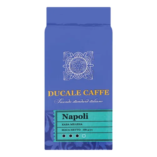 Кава натуральна мелена свіжообсмажена Napoli Ducale Caffe вищого ґатунку 100г