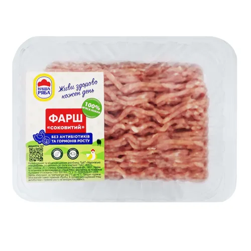 Фарш курячий Соковитий Наша ряба охол п/у 0.6кг