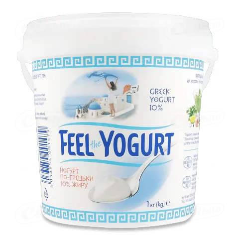 Йогурт Feel the Yogurt По-грецьки без наповнювача 10%, 1кг
