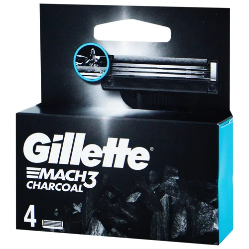 Картриджи для гоління Gillette Mach3 Charcoal змінні 4шт