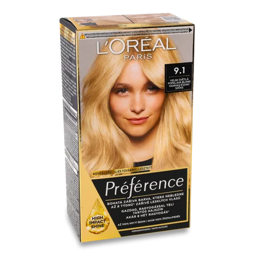 Фарба Для Волосся Preference №9.1, Лореаль Париж, 1 шт