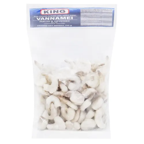 Креветка King Vannamei очищена в глазурі заморожена 31/40 750г