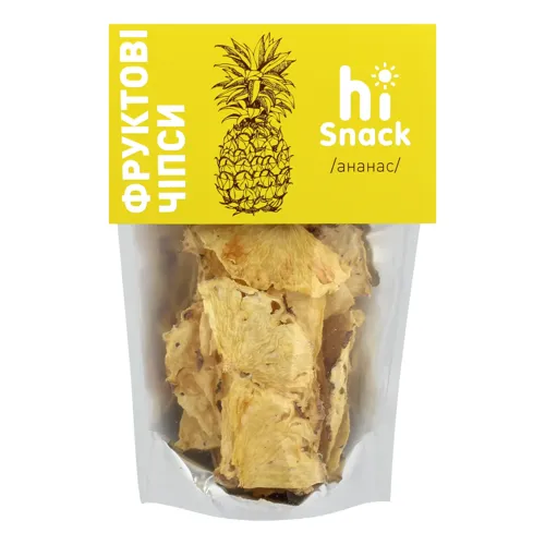 Чіпси фруктові сушені Ананас hiSnack д/п 50г