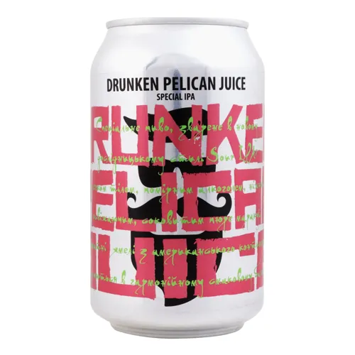 Пиво 0.33л 3.5% світле нефільтроване непастеризоване Drunken Pelican Juice Beermaster Brew з/б