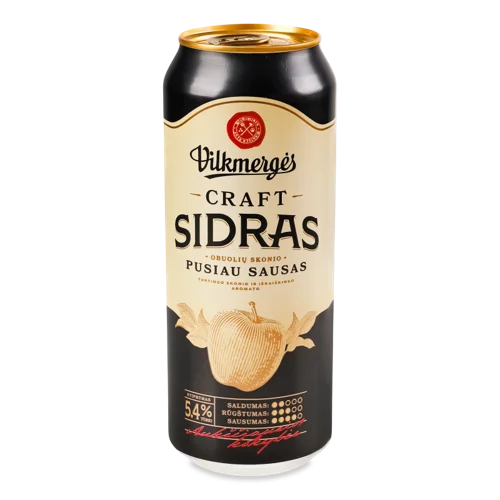 Сидр Яблучний Вищого Ґатунку, Залізна Банка, 0.5 Л