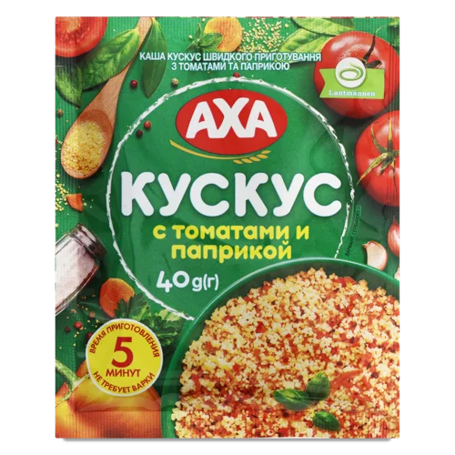 Каша Швидкого Приготування Кускус З Томатами Та Паприкою Axa, м/у, 40г