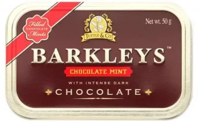 Льодяники Barkleys Шоколад м'ята 50г