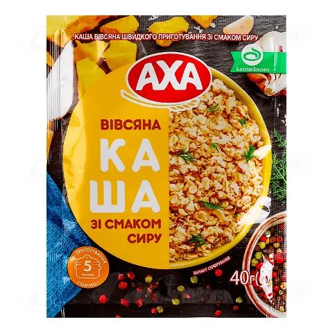 Каша AXA вівсяна швидкого приготування зі смаком сиру, 40г