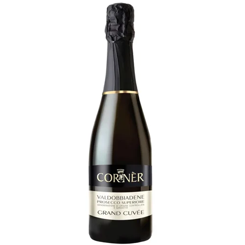Вино ігристе Corner Valdobbiadene Prosecco Superiore Grand Cuvee біле сухе 11% 0,375л