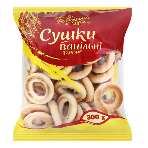 Сушки ванільні Флора Українська Зірка м/у 300г