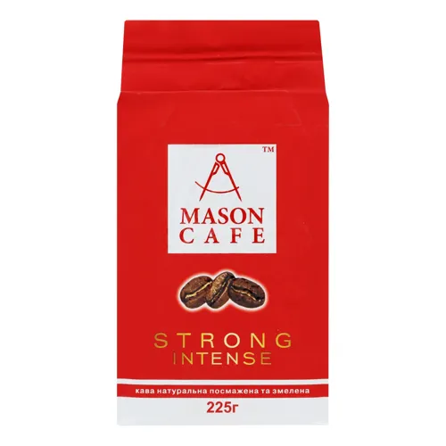 Кава натуральна смажена мелена Strong Intense Mason Cafe м/у 225г