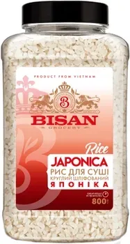 Рис для суші Bisan Японика Круглий Шліфований 800г
