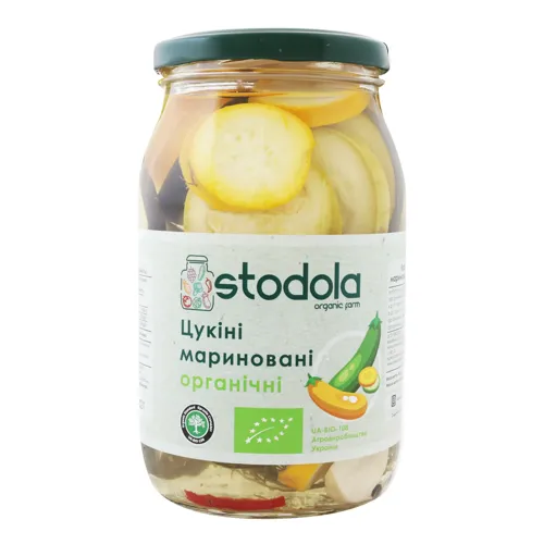 Цукіні мариновані органічні Stodola с/б 900г
