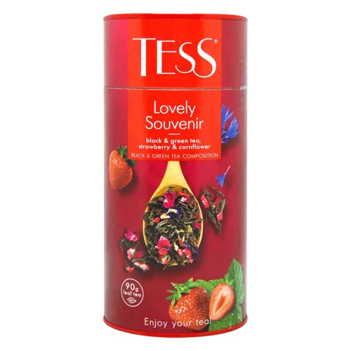 Чай Tess Lovely Souvenir чорний та зелений 90г