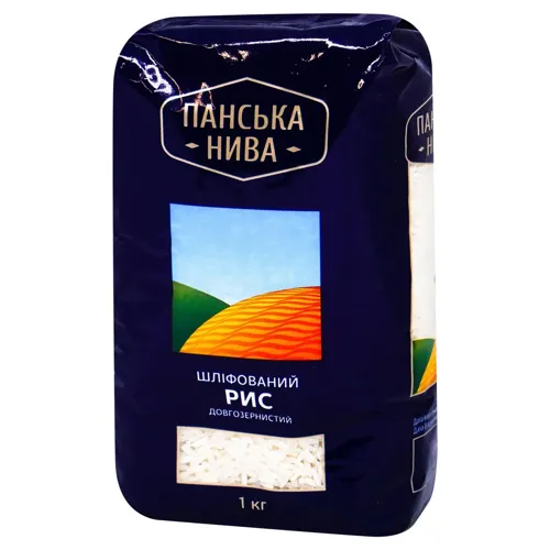 Рис Панська Нива довгозернистий шліфований 1кг