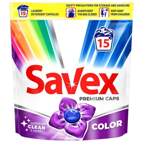 Капсули для прання Savex Super Caps Color 15шт