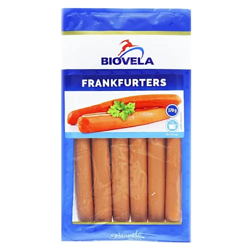 Сосиски Biovela Франкфуртер варені 370г