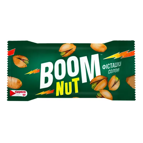 Фісташки смажені солоні Boom Nut м/у 40г