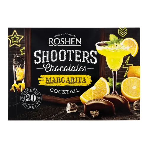 Цукерки шоколадні Margarita coctail Shooters Roshen к/у 150г