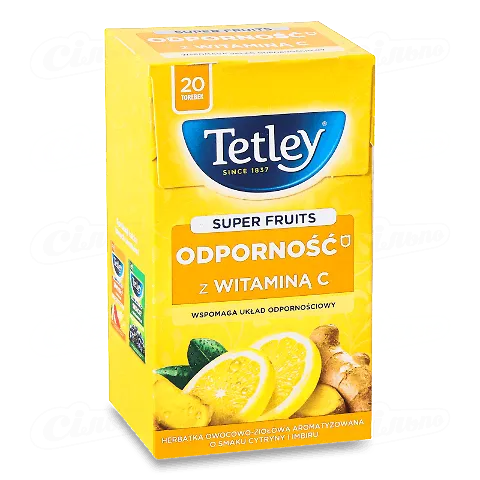 Чай фруктово-трав'яний Tetley Super Fruits Immunit, 20*2г