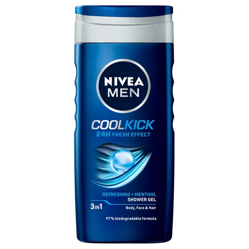 Гель для душу Nivea Men Екстримальна свіжість 3в1 з ментолом 250мл