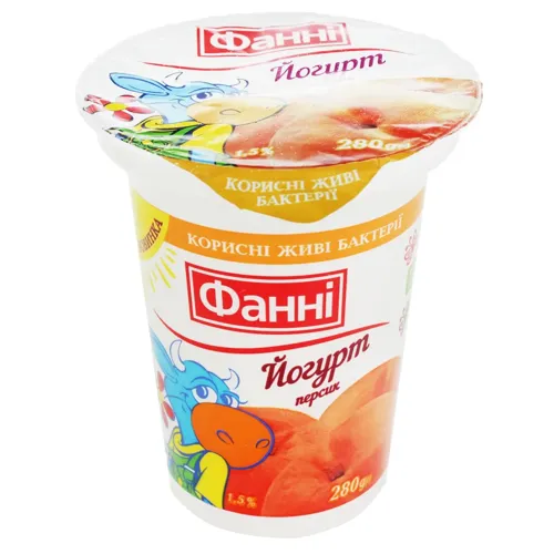 Йогурт Фанні Персик 1,5% 240г
