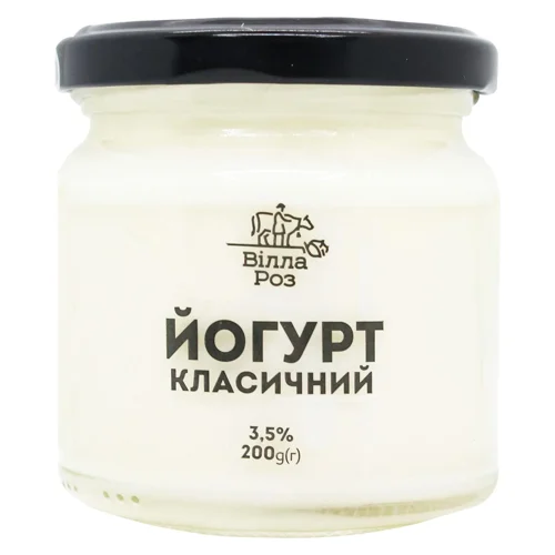 Йогурт Вілла Роз Класичний без добавок 3,5% 200г