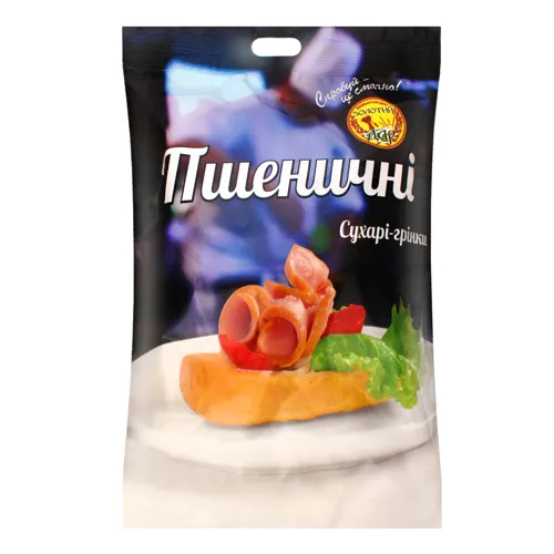 Сухарі-грінки пшеничні Золотий дар м/у 100г