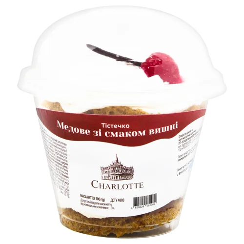 Тістечко Charlotte Медове зі смаком вишні 100г