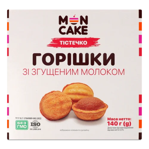 Тістечко Горішки Зі Згущеним Молоком, в/ґ, к/у 140г