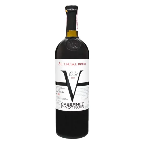 Вино 0.75л 9-13% червоне напівсолодке Cabernet Pinot Noir Villa Krim пл
