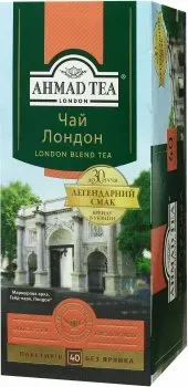 Чай чорний Ahmad Tea «Лондон» байховий, 40*2г