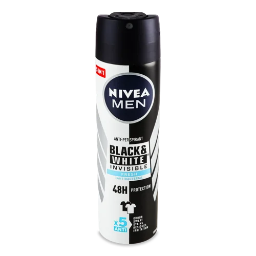 Антиперспірант Nivea Men Fresh Invisible Black&White, 150 мл