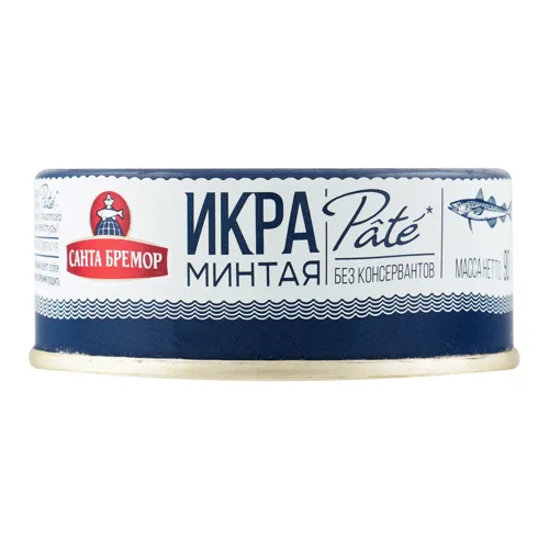 Ікра мінтаю делікатесна Pate Санта Бремор з/б 90г