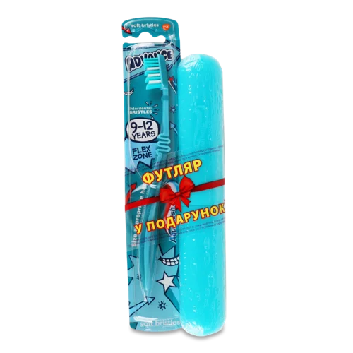 Зубна Щітка Для Дітей 9-12 Років з Футляром Advance Aquafresh, м'яка, 1шт
