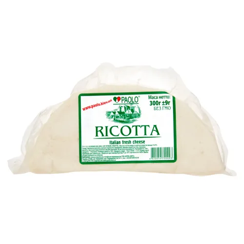 Сир 14% м'який Ricotta Paolo в/у 300г