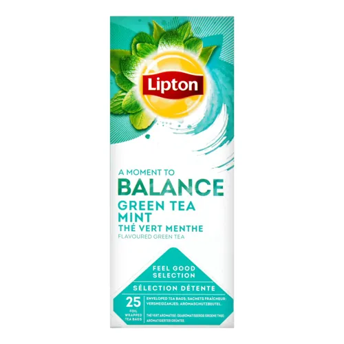 Чай зелений байховий ароматизований Mint Lipton к/у 25х1.6г