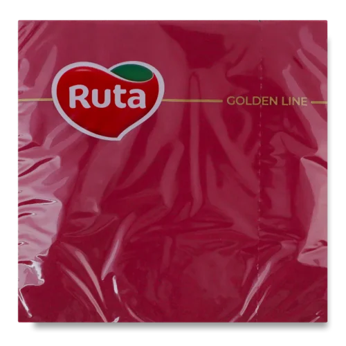 Серветки Ruta бордові 3-шарові 33х33 см